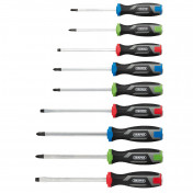 Pound Thru Soft Grip Screwdriver Set (9 Piece)