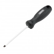 Slotted Hard Grip Screwdriver, 4.0 x 100mm