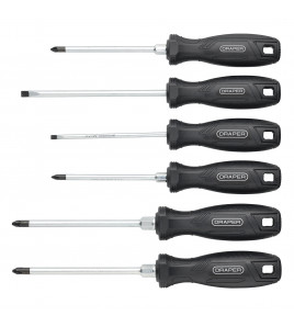Hard Grip Screwdriver Set (6 Piece)