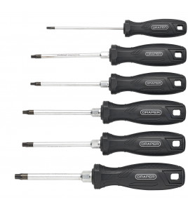 Draper TX-STAR® Tamperproof Hard Grip Screwdriver Set (6 Piece)
