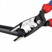 KNIPEX 13 72 200 ME Wire Stripper metric version with multi-component grips black atramentized 200mm