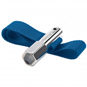 Oil Filter Strap Wrench, 1/2 Sq. Dr. or 21mm, 120mm Capacity