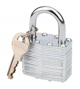 Laminated Steel Padlock, 40 x 23mm