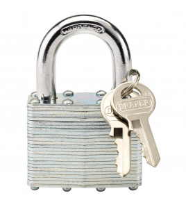 Laminated Steel Padlock, 50 x 31mm
