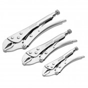 Curved Jaw Self Grip Pliers Set (3 Piece)