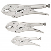 Curved Jaw Self Grip Pliers Set (3 Piece)