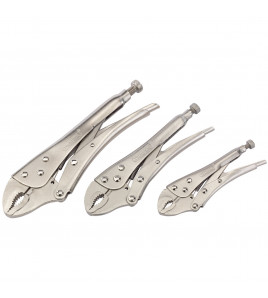 Curved Jaw Self Grip Pliers Set (3 Piece)