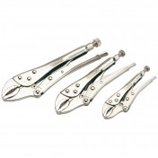 Curved Jaw Self Grip Pliers Set (3 Piece)