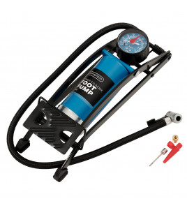 Single Cylinder Foot Pump with Pressure Gauge
