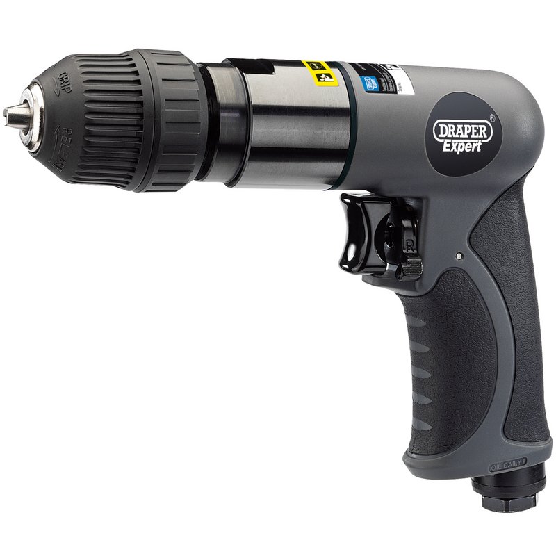 Draper Expert Composite Reversible Keyless Air Drill, 10mm