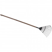 Carbon Steel Lawn Rake with Ash Handle