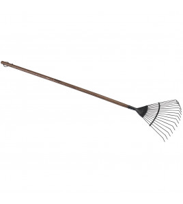 Carbon Steel Lawn Rake with Ash Handle
