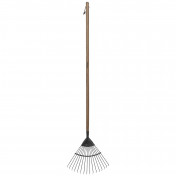 Carbon Steel Lawn Rake with Ash Handle