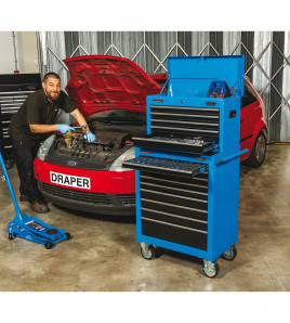 Tool Chest, 5 Drawer, 26, Blue