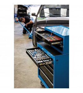 Intermediate Tool Chest, 2 Drawer, 26, Blue