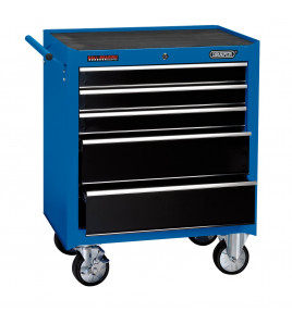 Roller Tool Cabinet, 5 Drawer, 26, Blue