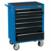 Roller Tool Cabinet, 7 Drawer, 26, Blue