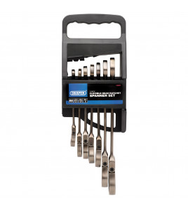 Flexible Head Ratcheting Metric Combination Spanner Set (7 Piece)