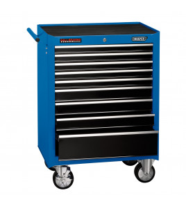 Roller Tool Cabinet, 9 Drawer, 26, Blue