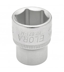 Elora Hexagon Socket, 3/8 Sq. Dr., 17mm