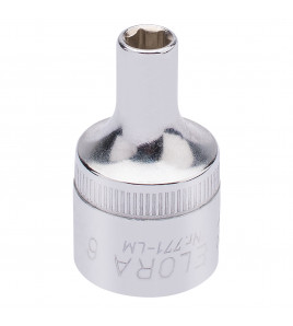 Elora Hexagon Socket, 1/2 Sq. Dr., 6mm