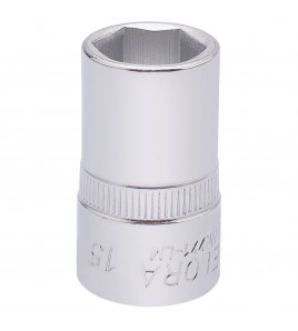 Elora Hexagon Socket, 1/2 Sq. Dr., 15mm