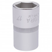 Elora Hexagon Socket, 1/2 Sq. Dr., 17mm