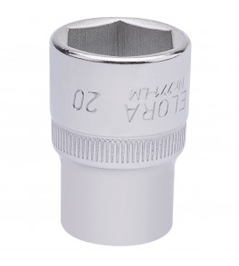 Elora Hexagon Socket, 1/2 Sq. Dr., 20mm