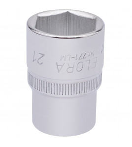 Elora Hexagon Socket, 1/2 Sq. Dr., 21mm