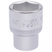 Elora Hexagon Socket, 1/2 Sq. Dr., 24mm