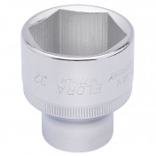 Elora Hexagon Socket, 1/2 Sq. Dr., 32mm