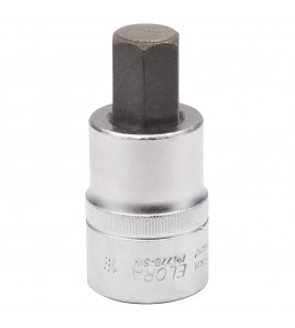 Elora Hexagon Screwdriver Socket, 3/4 Sq. Dr., 19mm