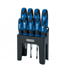 Soft Grip Screwdriver Set, Blue (9 Piece)