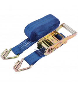Ratchet Tie Down Strap, 6m x 38mm, 750kg