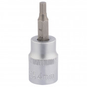 Socket with Hexagonal Bit, 3/8 Sq. Dr., 4mm