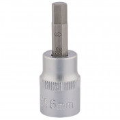 Socket with Hexagonal Bit, 3/8 Sq. Dr., 6mm