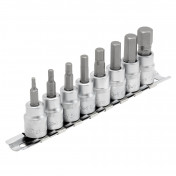 Draper Expert Metric Hex. Socket Bit Set, 3/8 Sq. Dr., 48mm (8 Piece)