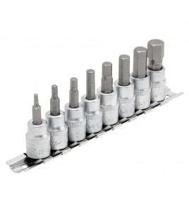 Draper Expert Metric Hex. Socket Bit Set, 3/8 Sq. Dr., 48mm (8 Piece)