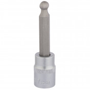 Ball End Hexagonal Socket Bits, 3/8 Sq. Dr., 7mm