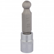 Ball End Hexagonal Socket Bits, 3/8 Sq. Dr., 11mm