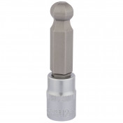 Ball End Hexagonal Socket Bits, 3/8 Sq. Dr., 12mm