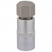 Hexagonal Socket Bits, 1/2 Sq. Dr., 19mm