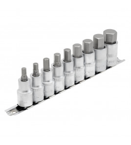 Draper Expert Metric Hex. Socket Bit Set, 1/2 Sq. Dr., 55mm (9 Piece)