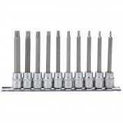 Draper TX-STAR® Socket Bit Set, 3/8 Sq. Dr., 100mm (10 Piece)