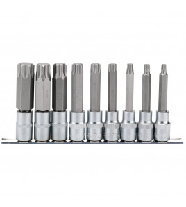 Draper TX-STAR® Socket Bit Set, 1/2 Sq. Dr., 100mm (9 Piece) - Discontinued