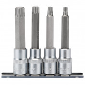 Draper TX-STAR® Socket Bit Set, 1/2 Sq. Dr. (4 Piece)