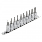 Draper Expert TX-STAR® Security Socket Bit Set, 3/8 Sq. Dr., 48mm (10 Piece)