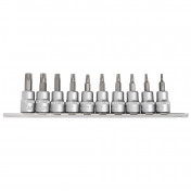 Draper Expert TX-STAR® Security Socket Bit Set, 3/8 Sq. Dr., 48mm (10 Piece)