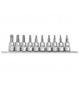 Draper Expert TX-STAR® Security Socket Bit Set, 3/8 Sq. Dr., 48mm (10 Piece)