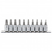 Draper TX-STAR® Security Socket Bit Set, 3/8 Sq. Dr., 48mm (10 Piece)